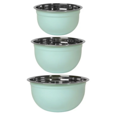 Now Designs 深型打蛋盆3件組 不鏽鋼攪拌碗 小碗直徑17..., 打蛋盆 大 4L + 中2.2L + 小1.3L, 大(26.5 x 14cm) + 中(22 x 12.3cm) + 小(18.3 x 10cm), 1組