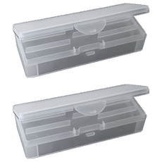 美甲工具收納2層盒, 單一顏色, 2個