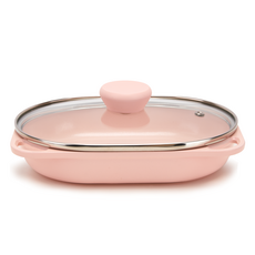 BAFLIFE IH感應陶瓷不沾多功能料理鍋 粉色, 230 x 160 x 45 毫米, 1個