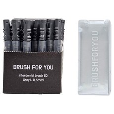 브러쉬포유 I형 치간칫솔 L 1.5 50p+케이스, 1세트