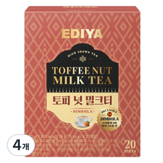 EDIYA COFFEE 太妃糖奶茶, 360g, 4個, 20入