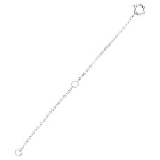 City Company 醫療鋼項鍊手鍊延長輔助鍊 5cm, 1個, 銀色