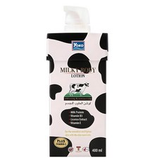 yOKO 牛奶美白身體乳, 400ml, 1瓶