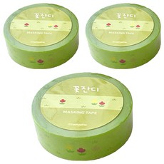 Ramzzi's Handmade Store 小物店花朵草皮紙膠帶 15mm, 混色