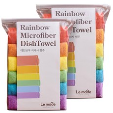 LeMade 彩虹超細纖維抹布 6種, 1個