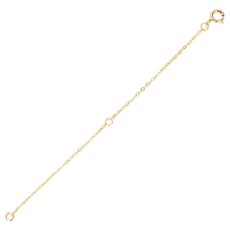 CITY COMPANY 醫療鋼項鍊手鍊延長輔助鍊 10cm, 1個, 金色