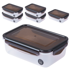 Nanu Dam 經典食品儲存密封容器 1100ml, 6個, 單品