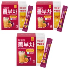 다농원 데일리 콤부차 패션후르츠, 5g, 20개입, 3개