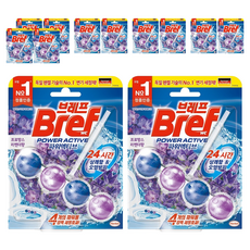 Bref 妙力 Power Active懸掛式馬桶清潔球 薰衣草香, 100g, 6組