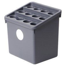 Oliving 韓國製造圓點模組雨傘架, 1個, 灰色