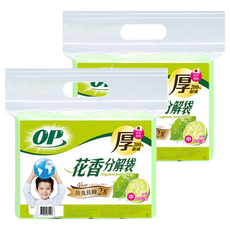 OP 花香分解袋 檸檬清潔袋 中 62 x 53cm, 20L, 2包