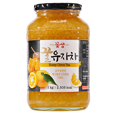 꽃샘 꿀유자차, 유자차, 1kg, 1개, 1kg, 1개입