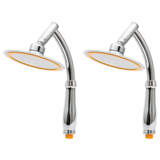 J's Home高壓節水向日葵大號花灑JSH011, 2個, 銀色