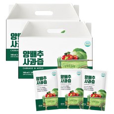 유기농마루 정품 양배추사과즙 30p, 3L, 2박스