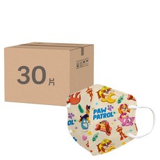 順易利 立體醫用口罩 兒童 S, 30片, 汪汪隊 小草點點, 1盒