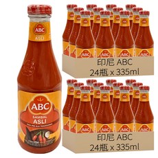 印尼 ABC SAMBAL ASLI 辣椒醬, 335ml, 48瓶