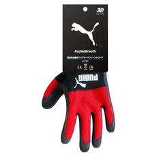 PUMA 透氣止滑工作手套 PG-1330 L, 黑紅色, 1套