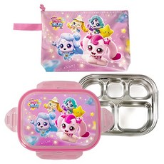 LE BARN 幼兒款流星Catch Tinpig便當盒+便當袋組, 飯盒+袋子, 1組, 混色