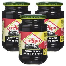 crespo 瑰寶去籽黑橄欖, 333g, 3罐