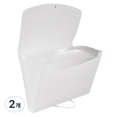 엉클킴 13분류 인덱스 아코디언 파일, 화이트, 2개