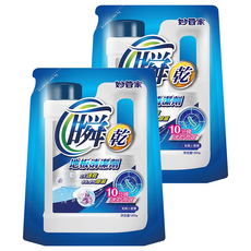 Magic Amah 妙管家 瞬乾地板清潔劑 補充包, 2倍速乾 99.9%除菌 小蒼蘭香氛, 1.8kg, 2包