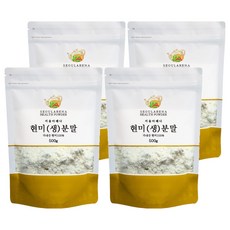 서울아레나 현미 생 분말 국내산, 500g, 4개