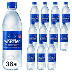휘슬러워터 캐나다 프리미엄 빙하수 휘슬러 생수, 500ml, 36개