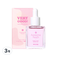 베리굿네일 워터오일 어썸피치, 10ml, 3개