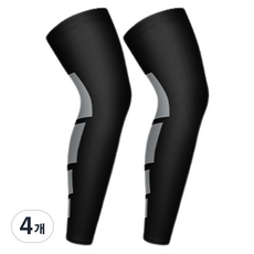 cssoul 運動大腿膝蓋小腿防受傷束帶, 4個, 黑色