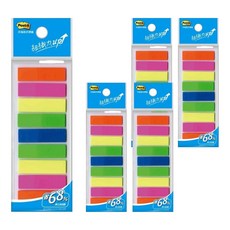 3M Post-it 利貼可再貼9色全彩標籤 #583-9, 180張, 5包