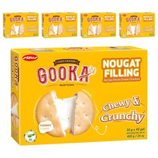 Bibica 牛軋糖夾心餅乾, 5盒, 400g