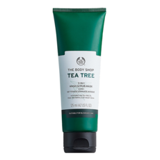 THE BODY SHOP 美體小舖 三效淨膚磨砂面膜 茶樹, 1條, 125ml