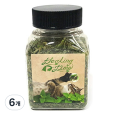 힐링타임 띵가띵가 드라이 고양이간식, 캣닢, 7g, 6개