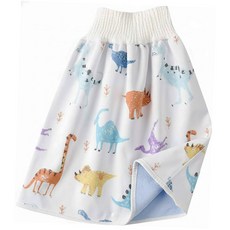 日本竹纖維隔尿裙, 棉布材質, 1歲~7歲適用, L, 侏羅紀, 1件