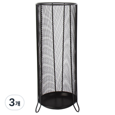 네이쳐리빙 인테리어 우산꽂이, 3개, 블랙