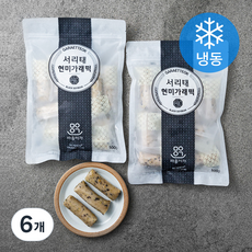 착한마을마음이가 서리태현미가래떡 (냉동), 500g, 1개입, 6개