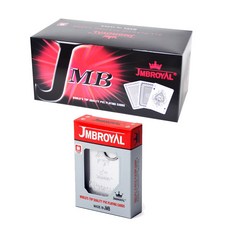 JMBROYAL PVC 撲克牌 3層安全罐 專家用 撲克牌 橋牌尺寸 2種 x 6組, 燕子圖案, 星星圖案, 1個