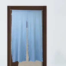 J&N 香茅防蚊壓花雙開門簾 90 x 150 湖藍色