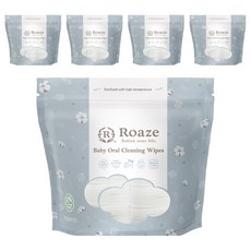 Roaze 柔仕 幼兒口腔清潔紗布 90張, 5個, 50g