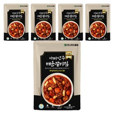 찬스푸드 아빠안주 매운 갈비찜, 450g, 5개