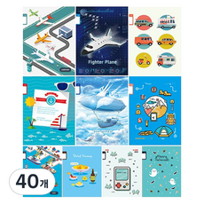 영아트 남아용 3-6 무제노트 24매, 랜덤 발송, 40개