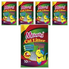 Mckelly 繽紛貓砂系列 細球砂，蘋果香，10L, 5包