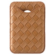 그리다팩토리 체커보드 월렛 맥세이프 카드지갑 카드포켓, 브라운, 1개