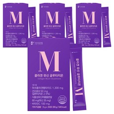 한미양행 콜라겐 뮤신 글루타치온 30p, 90g, 4개