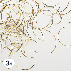 指甲素描月牙螺紋零件, 01金, 3個