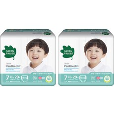 GREEN FINGER 綠手指 Panthedin潘朵定親膚舒敏褲型尿布, 第7階段, 58片