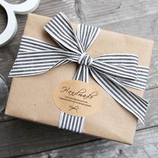 indi.k 手工圓形標籤, 250個, 牛皮紙