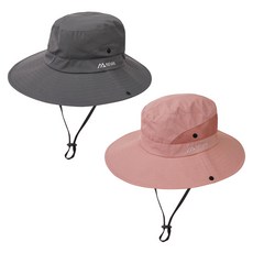 라이반 메쉬 등산모자 2종 세트, 그레이, 인디핑크