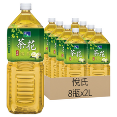 悅氏 茶花綠茶, 2L, 8瓶