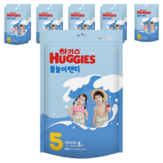 하기스 물놀이팬티 팬티형 수영장 기저귀 남여공용, 30매, 5단계